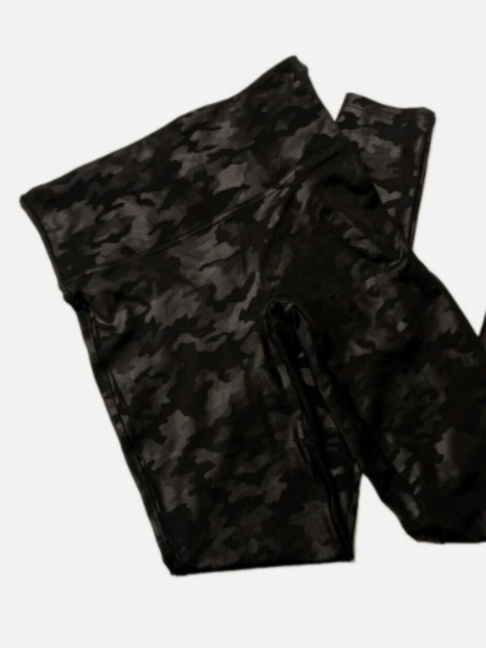 Spanx Faux Leather Camo Ankle Legging sz M
